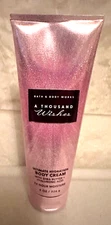 Bath & Body Works A Thousand Wishes Body Cream Ultimate Hydration 8 oz NEW MAR