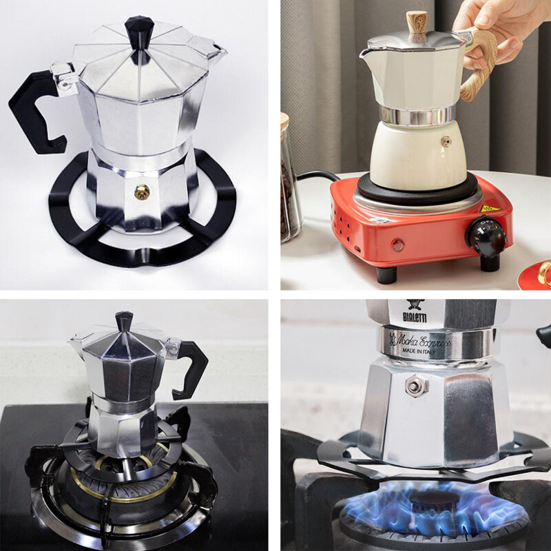 1Pcs Iron Gas Stove Cooker Plate Coffee Moka Pot Stand Reducer Ring