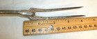 Vintage T & S Torrington Painted Red Wood Handle Long Serving Fork 2 prong 13" — photo 9