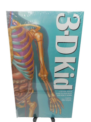 3-D Kid: A Life-Size, Pop-Up Guide to Your Body And How It Works, New, Free Ship