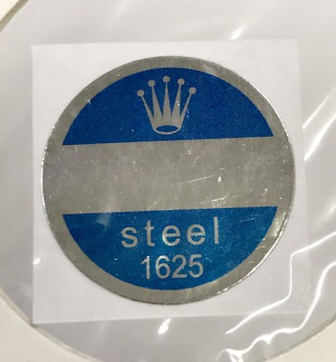 ROLEX 1625 Caseback CASE BACK Blue Sticker Certificate Turn-O-Graph Thunderbird