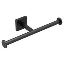 Moen BP1888 Black Triva Wall Mounted Dual Post Euro Toilet Paper Holder