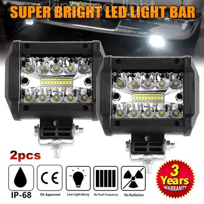 2x 480W LED Arbeitsscheinwerfer 12V 6D Offroad Scheinwerfer Traktor Bagger KFZ
