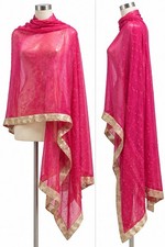 Indian Dupatta Shawl Scarf Women’s Traditional Ethnic Wrap New Without Tags D12