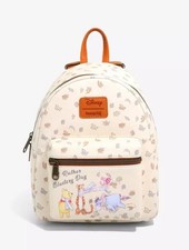 NEW Loungefly Disney Winnie The Pooh Blustery Day Mini Backpack Fall Leaves NWT