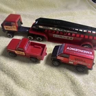 Tonka Vintage 1980’s Fire Ladder Truck and Support Vehicles 1:64 Scale
