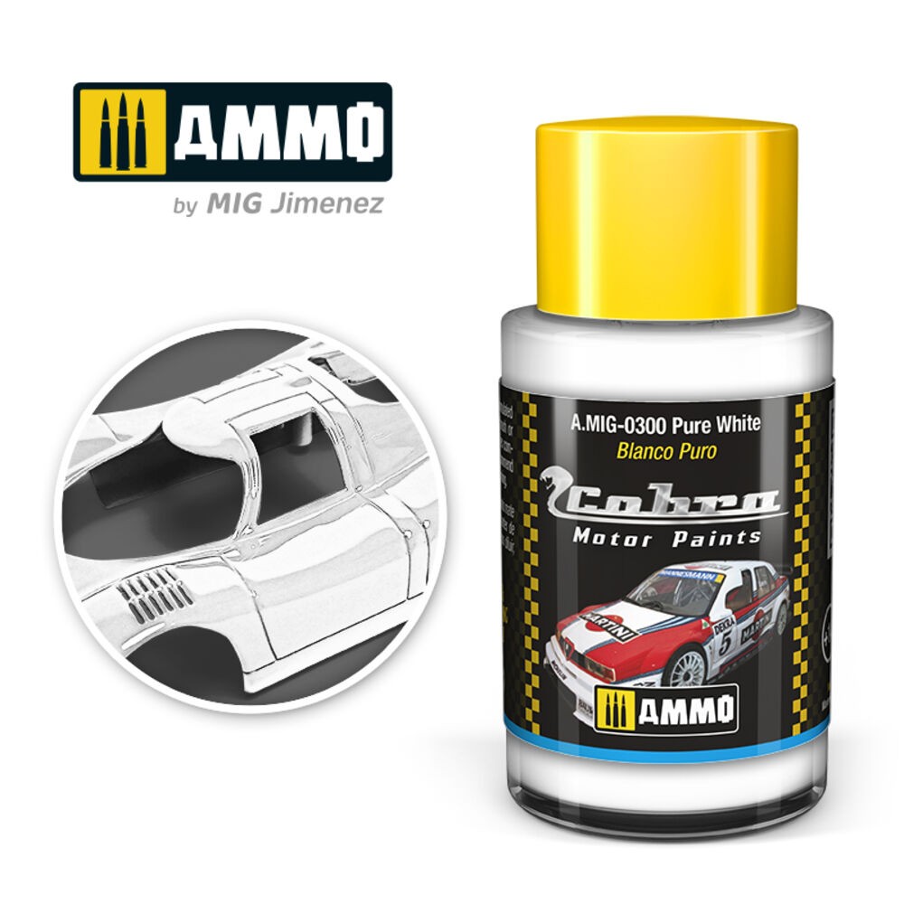 Ammo MIG 0300 - Cobra Motor Pure White 30Ml - New