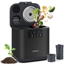 4 L Electric Composter for Kitchen Smart Waste Dispenser w/ Lid, Auto-Cleaning