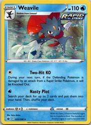 Weavile 031/198 Chilling Reign Holo Rare