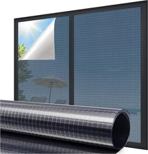 One Way Privacy Window Film Reflective Window Tint for Home,Static Cling Mirror