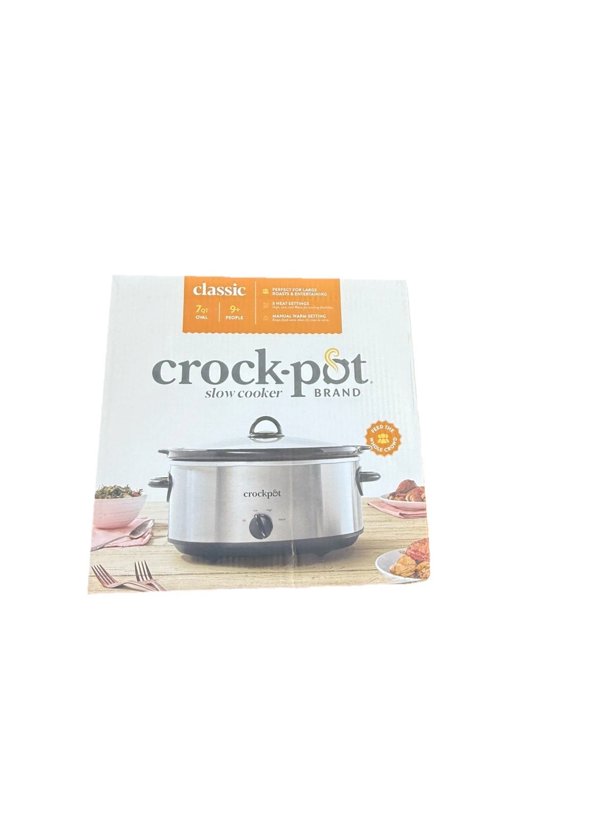 Crock-Pot SCV700-SS 7 qt. Manual Slow Cooker NEW