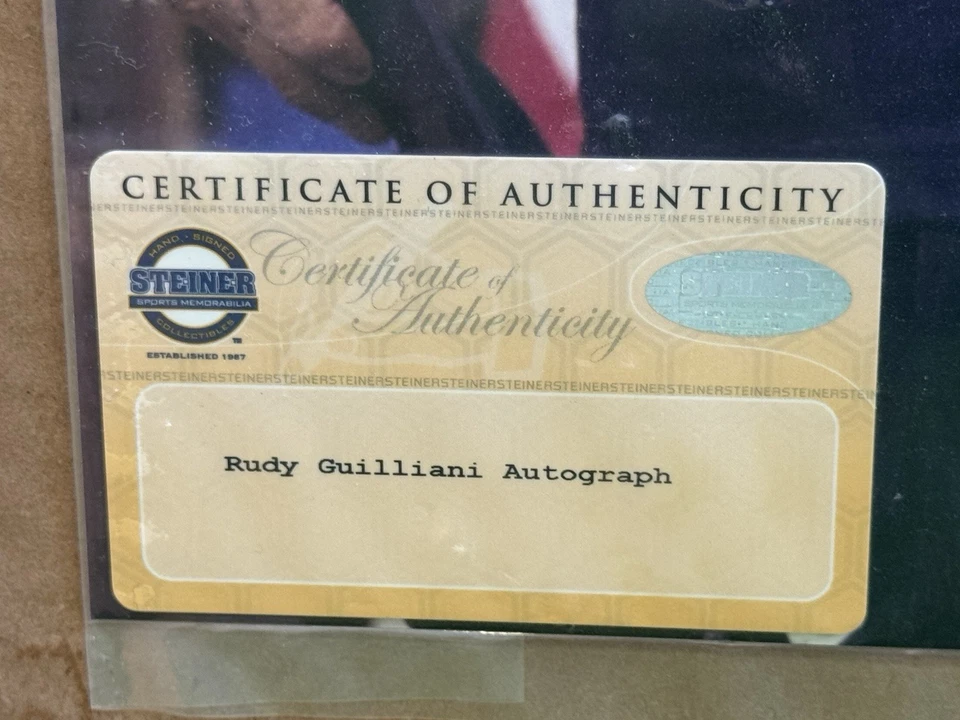 Mayor Guiliani Autographed 'with Joe Torre' 16x20 Photo (Guiliani Signed Only) - Image 4 of 4