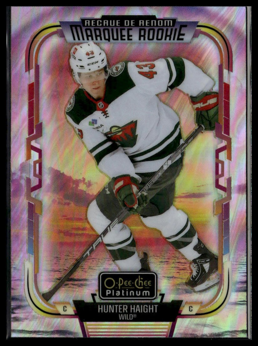 2025-26 O-Pee-Chee Platinum #276 Hunter Haight Sunset