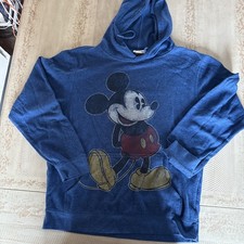 Disney Parks Mickey Mouse Pullover Hoodie Blue Size 2X-3X See Measurements