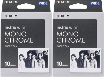 Fujifilm Instax WIDE Film Monochrome 2er Pack | Sofortbild-Filme