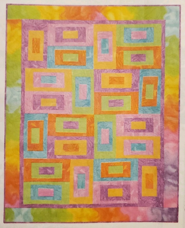 EASY JELLY BEAN Quilt  - Pattern From a Vintage Magazine