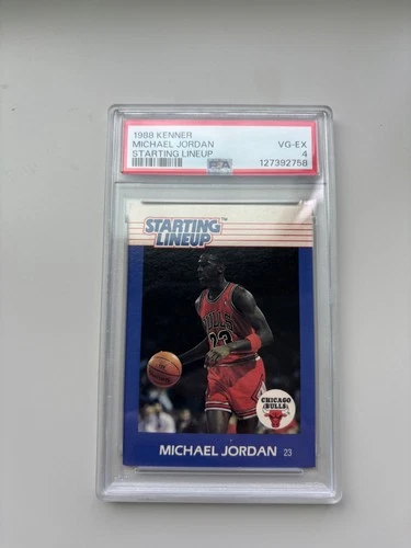 1988 Kenner Starting Lineup Cards - Michael Jordan PSA 4