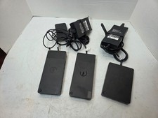 Lot of 3 Dell Docking Stations WD19TB  WD19S WD15 w/ power adapters