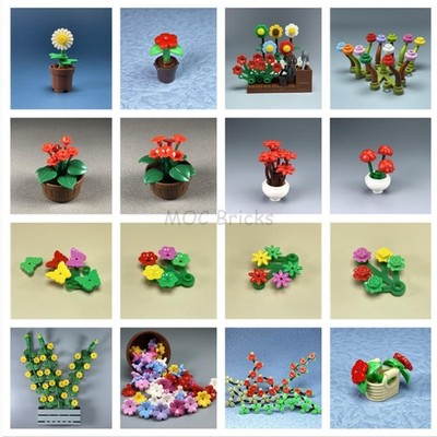 New Minifig Flowerpot Set For Lego Minifigures City Flower Decoration  You Pick