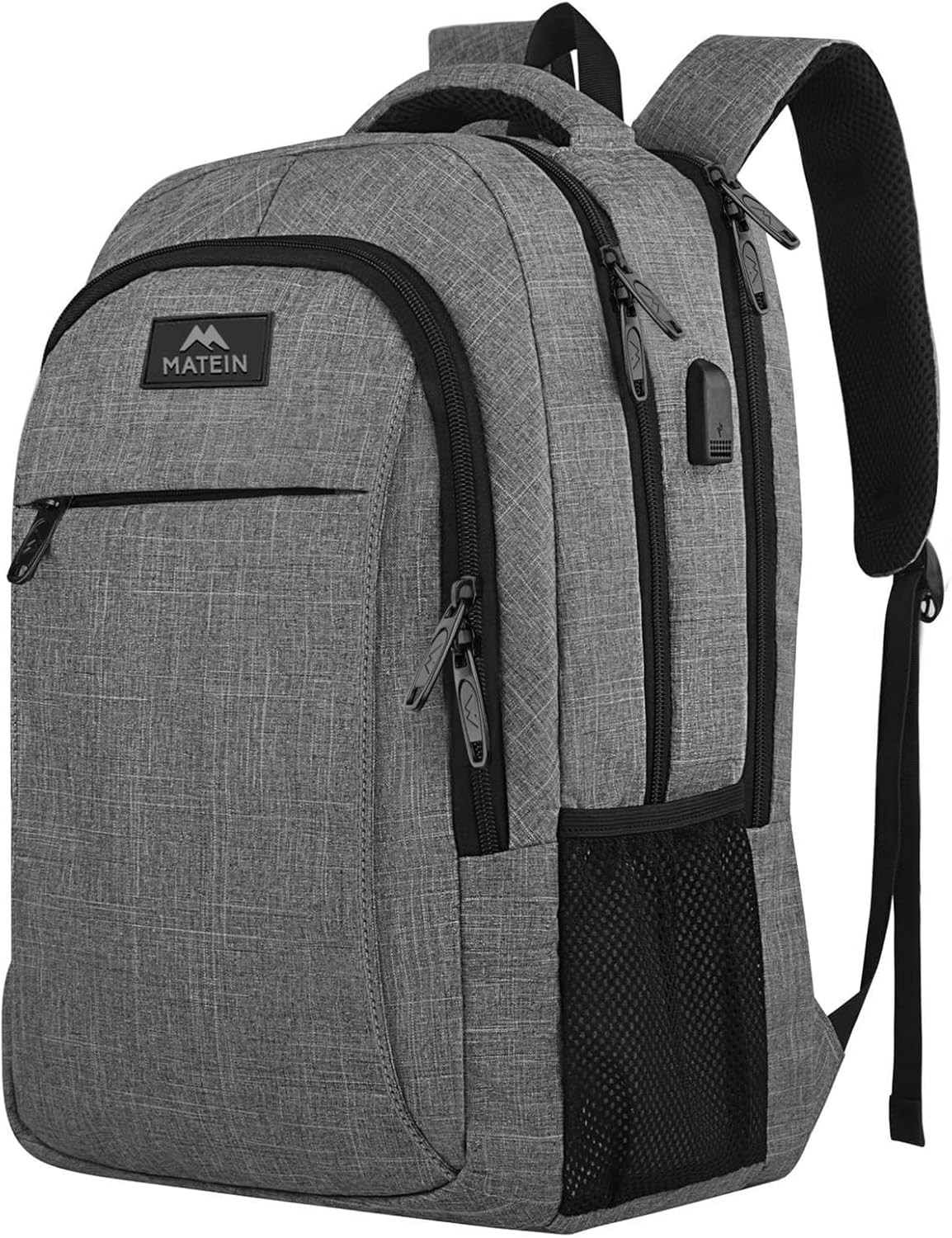 MATEIN Anti-Theft Business Laptop Backpack for Travel Fits 15.6 Inch in Austere Grey