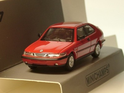Minichamps Saab 900 Coupe, 1995, rot - 870 170124- 1:87