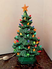 Vintage Holland Mold Green Lighted Ceramic Ch...