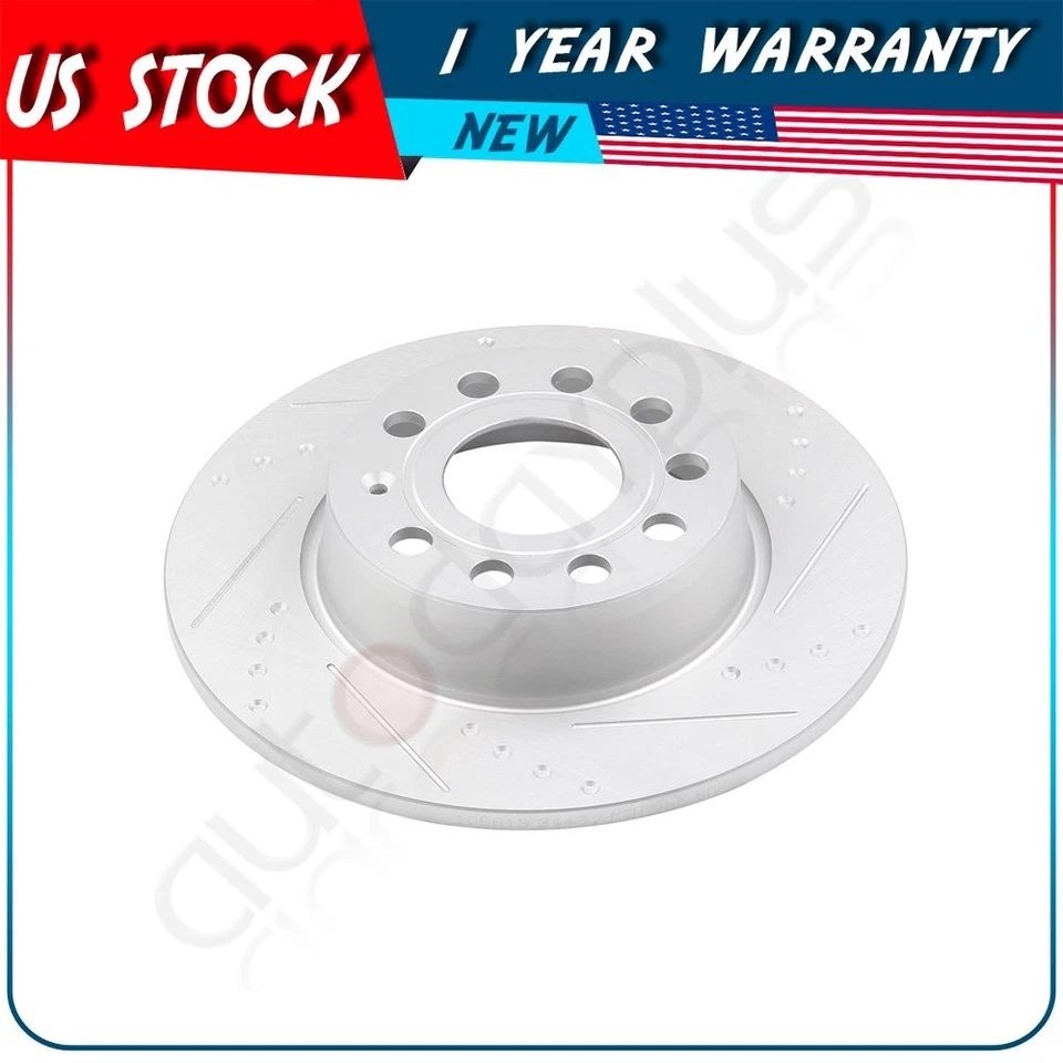 Rotores de discos de freno traseros para Volkswagen Golf SportWagen G3000 2015-2017 fundición Foto 3 de 4