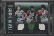 2012 Absolute AINGE ROBERT PARISH KEVIN MCHALE Triple Jersey /10 Game Used BIN70