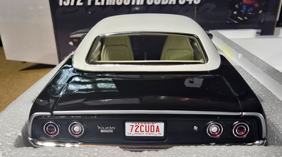 ACME 1/18 1972 PLYMOUTH CUDA 340 BLACK A1806137 1 OF 490 | eBay