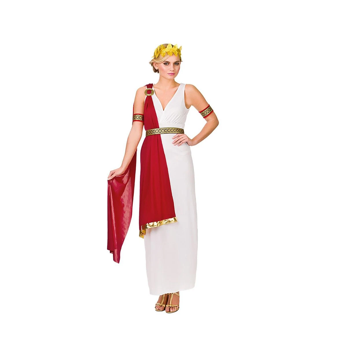 Smiffys Ladies Roman/Greek Goddess Toga Costume - Cleopatra Fancy Dress  (New With Tags)