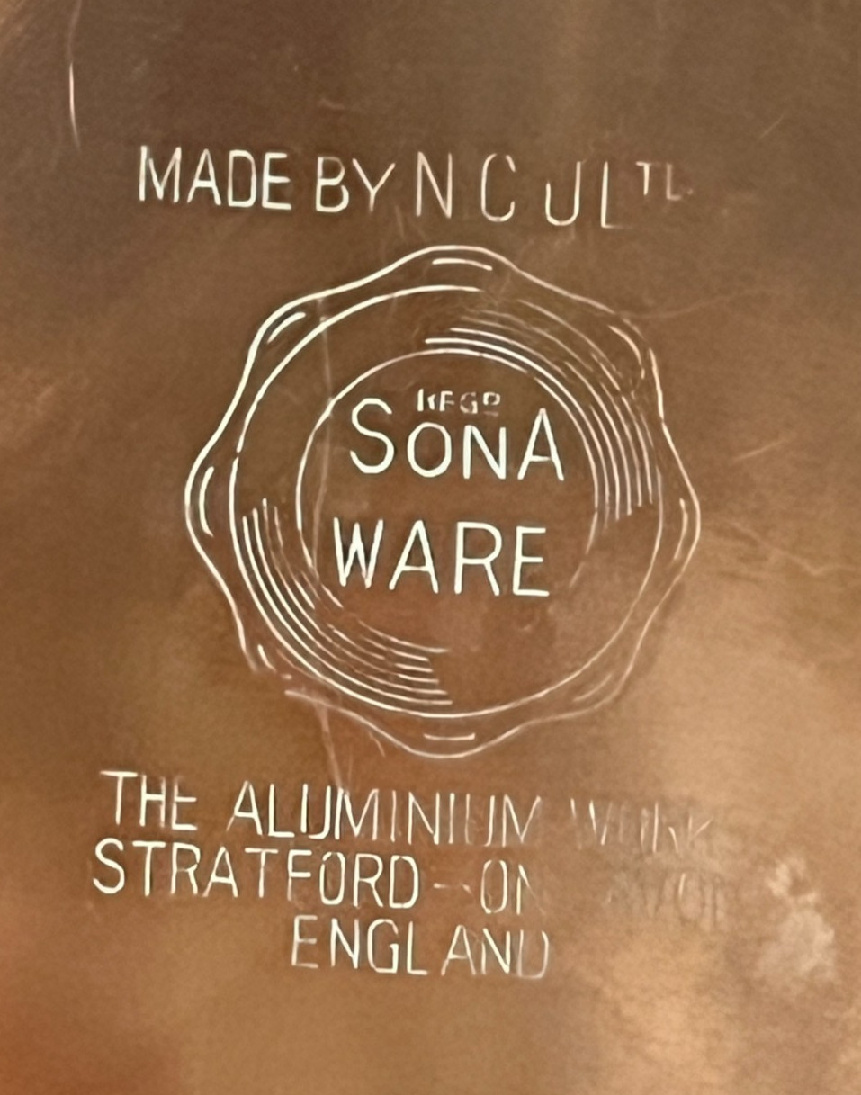 VINTAGE SONA WARE COFFEE POT COPPER OVER ALUMINIUM STRATFORD-ON-AVON