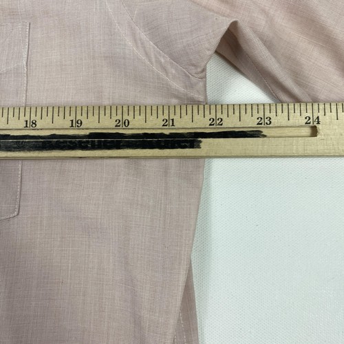 Givenchy Monsieur Camicia Uomo 15,5 Rosa Manica Corta Bottoni Abito Classico - Foto 9 di 11