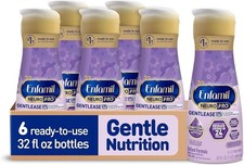 Enfamil Neuropro Gentlease RTF Ready To Feed baby formula 32 FL oz X 6 Exp 08/26
