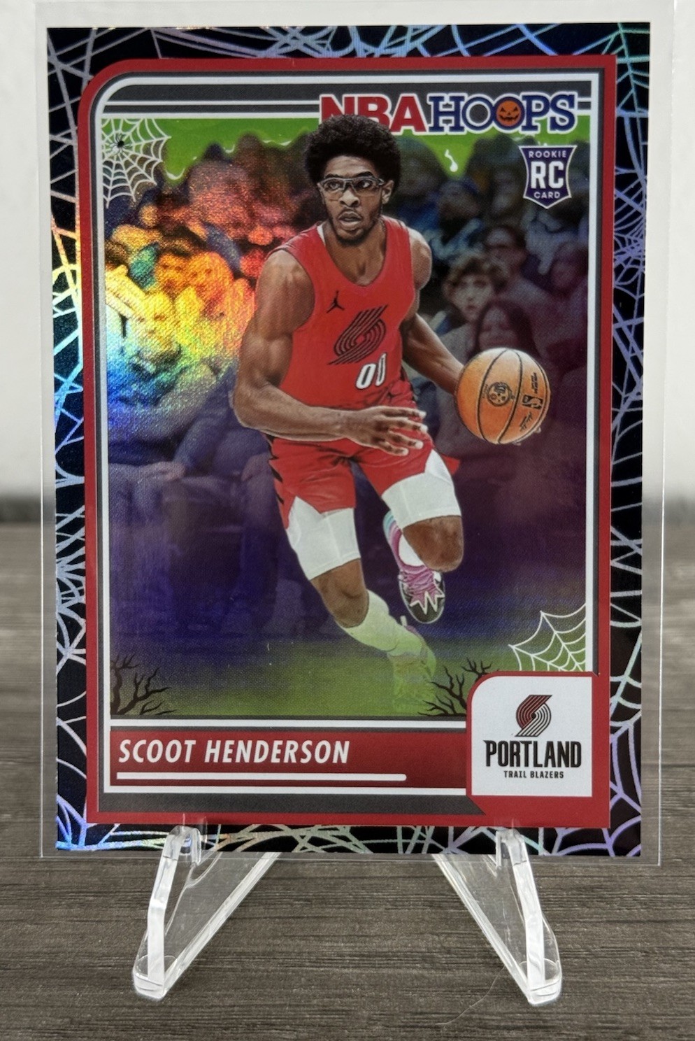 Scoot Henderson #137 2023 Panini Haunted Hoops Webs SSP RC