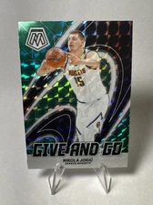 NIKOLA JOKIC 2023-2024 Panini Mosaic GIVE AND GO Green Mosaic PRIZM #6