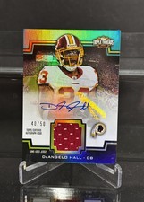 DeAngelo Hall Auto Patch Game-Used Gold Refractor/50! 2011 Topps Triple Threads