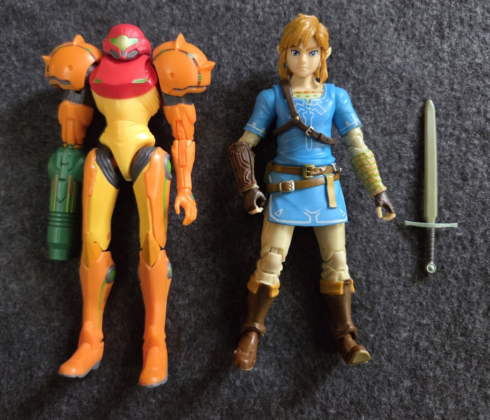S Lot  Of 2 Samus & Link Jakks Pacific 2023 (read Desc.)