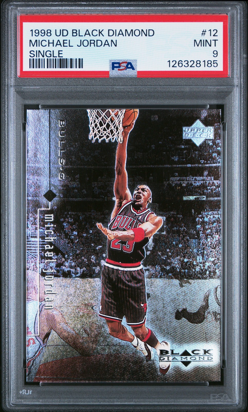 1998 Upper Deck Black Diamond #12 Michael Jordan Single PSA 9 MINT