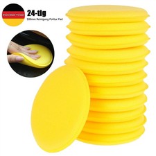 24x Auto Applikator Reinigung Politur Pad Schaum Schwamm Mikrofaser Wachs 100mm