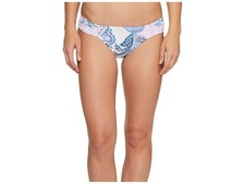 Tommy Bahama - Paisley Leaves Side-Shirred Hipster Bikini Bottom Swimwear L