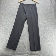 Gucci Pants Womens 40 Black Straight Leg Dress Trousers Lined Quiet Luxury Italy