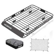 Rooftop Cargo Carrier Combo 64" x 39" x 4" Roof Rack Cargo Basket