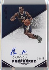 2015-16 Panini Preferred Auto Purple 12/49 Alec Burks #131 Auto 3p7