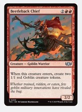 Beetleback Chief | MTG Tarkir Dragonstorm TDC | Red Goblin Warrior Tokens | NM