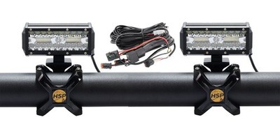 2x LED Scheinwerfer + Schelle + Kabel passend für VW T4 Multivan Transporter Bus