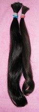 HUMAN HAIR TWO LONG PONYTAILS 2.8ozs FROM TWO FEMALE HAIRCUTS REBORN DOLLS H72