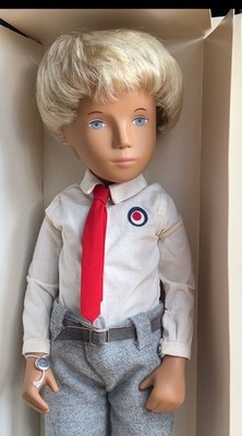 Vintage Sasha Doll 314S Gregor Blonde School Boy England 16'' Box Outfit