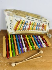 Vintage "Wonderful Merveilleux" 15-note tubular resonator xylophone W/ Box