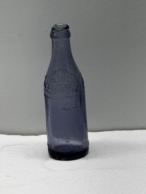 Coca-Cola Purple/SCA Embossed Glass Bottle Soda Greensboro N.C. Great Decor!!!
