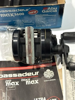 Abu Garcia Black Max 3600 Ambassadeur Baitcasting Reel in Box Boxed BM3600 | eBay Abu Garcia Black Max 3600 Ambassadeur Baitcasting Reel in Box Boxed BM3600 | eBay
